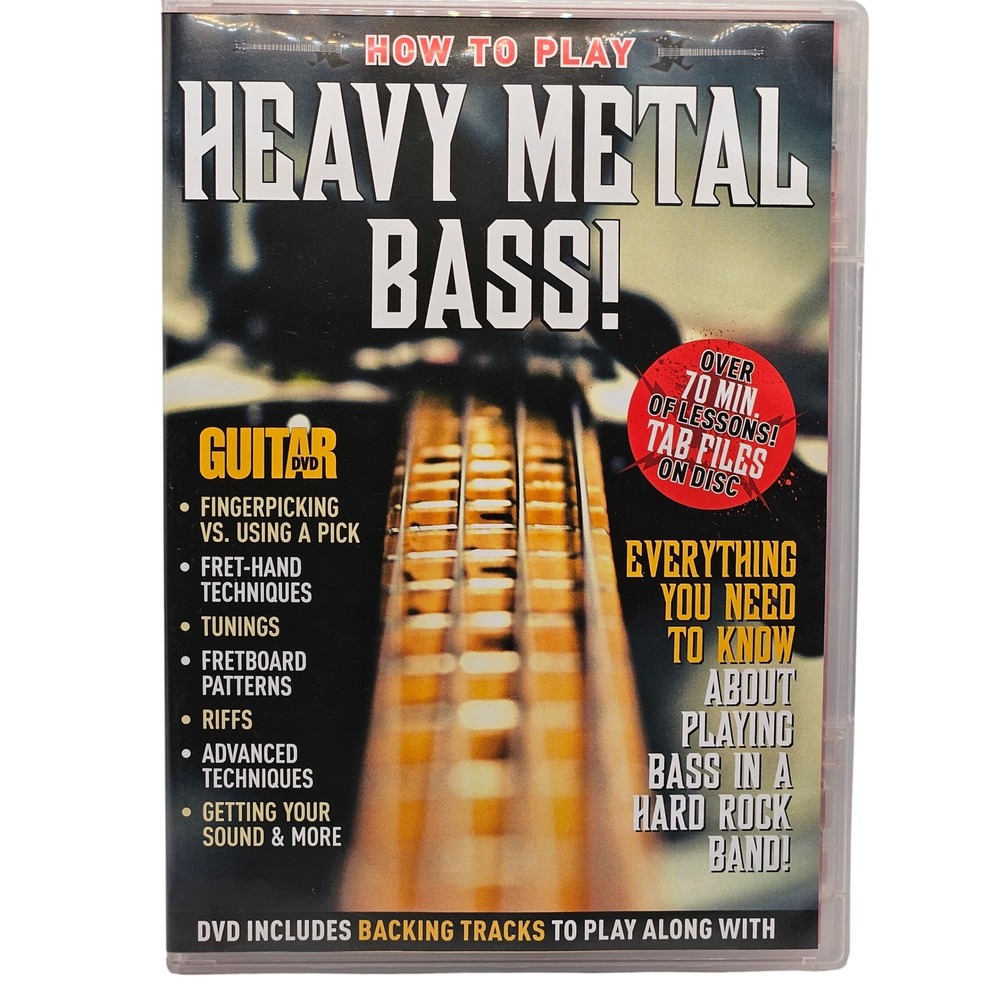 Guitar World How To Play Heavy Metal Bass DVD Matt Scharfglass Instruction Guide